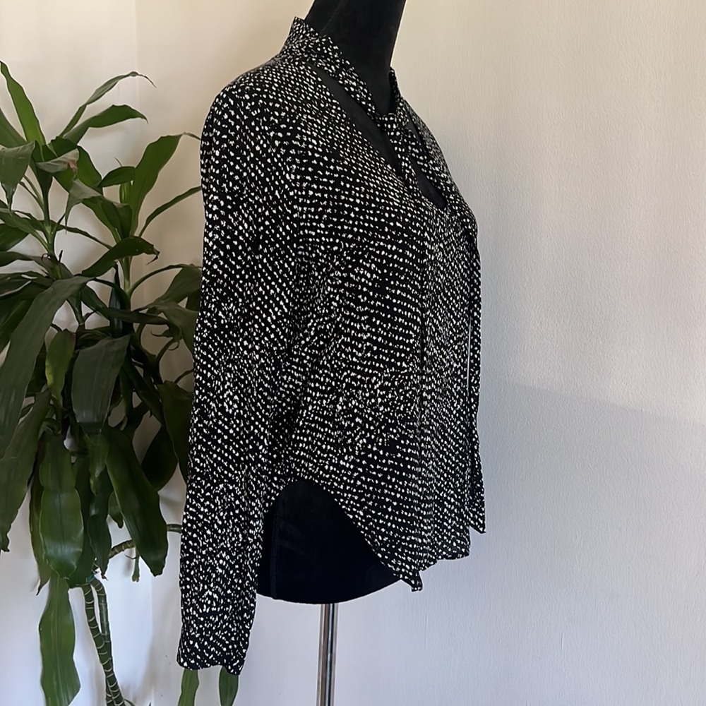 CLOTH & Stone Neck Tie Blouse Shirt XS - Picture 5 of 10